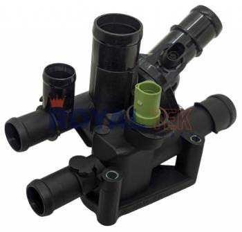 TERMOSTATO COMPLETO ROYALTEK VOLKSWAGEN BORA 1.6 95/2005 / GOLF IV 1.6 97/2000 / AUDI A3 1.6 - TEMPERATURA 105 --- OEM 06A121111